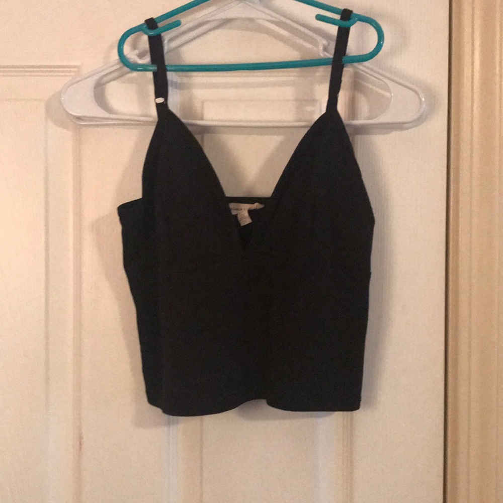 Black crop top